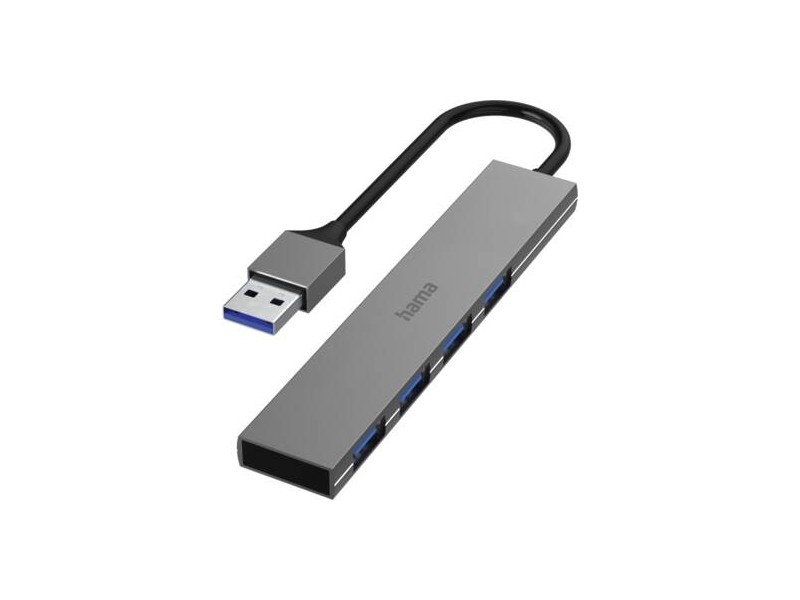 200114 USBhub 4poorts USB 30 5 Gbits alu Ultra Slim